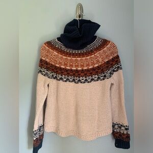 Madewell Brookdale Fair Isle Turtleneck Sweater